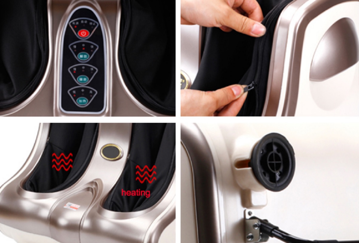 Praktický elektrický masážny prístroj na chodidlá a lýtka